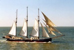 segeln auf IJsselmeer oder Wattenmeer mit der Dreimastschoner 