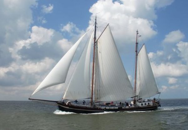 Segeln auf IJsselmeer oder Wattenmeer mit der Zweimastklipper Welvaart ab Enkhuizen